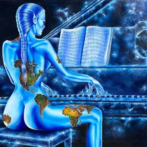 Earth playing the space music