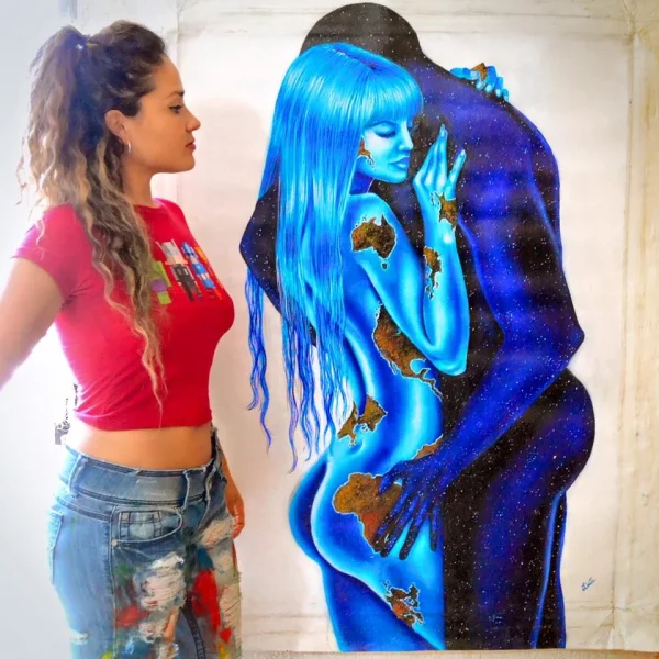 Mother Earth making love to father Universe