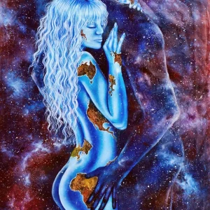 Mother Earth making love to father Universe