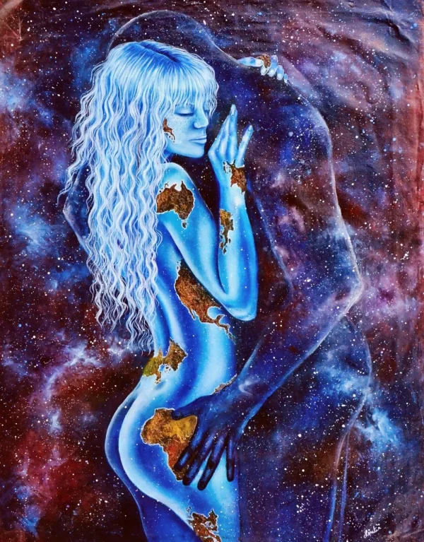 Mother Earth making love to father Universe