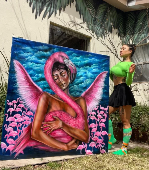 Flamingo Goddess